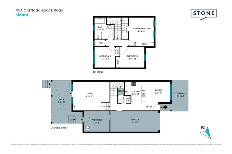 Floorplan of Homely semi-detached listing, 45A Old Saddleback Road, Kiama NSW 2533