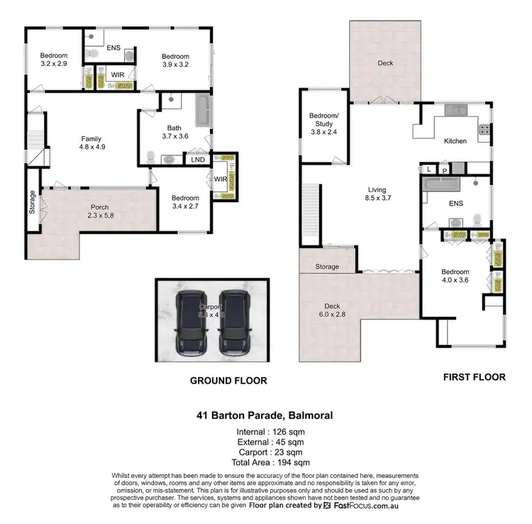 Floorplan of Homely house listing, 41 Barton Parade, Balmoral QLD 4171
