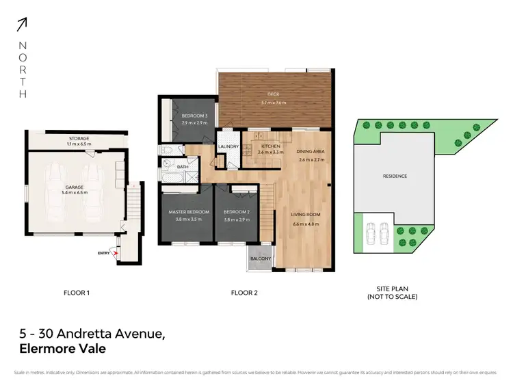 Floorplan of Homely townhouse listing, 5/30 Andretta Avenue, Elermore Vale NSW 2287