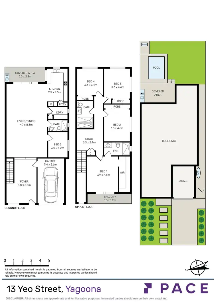 Floorplan of Homely semi-detached listing, 13A Yeo Street, Yagoona NSW 2199