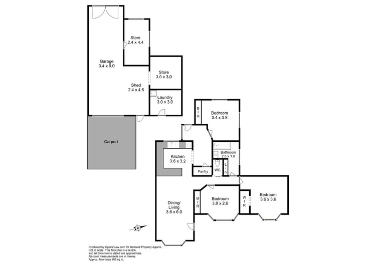 Floorplan of Homely house listing, 98 Bradshaw Street, Latrobe TAS 7307