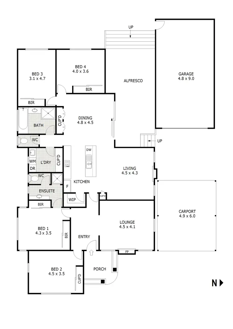Floorplan of Homely house listing, 22 Sternberg Street, Kennington VIC 3550