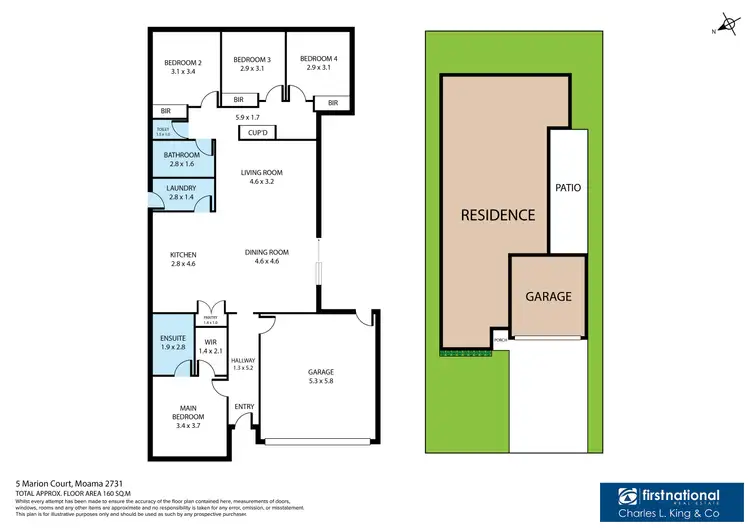 Floorplan of Homely house listing, 5 Marion Court, Moama NSW 2731