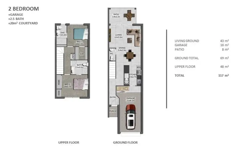 Floorplan of Homely townhouse listing, 4/9 Jorl Court, Buderim QLD 4556