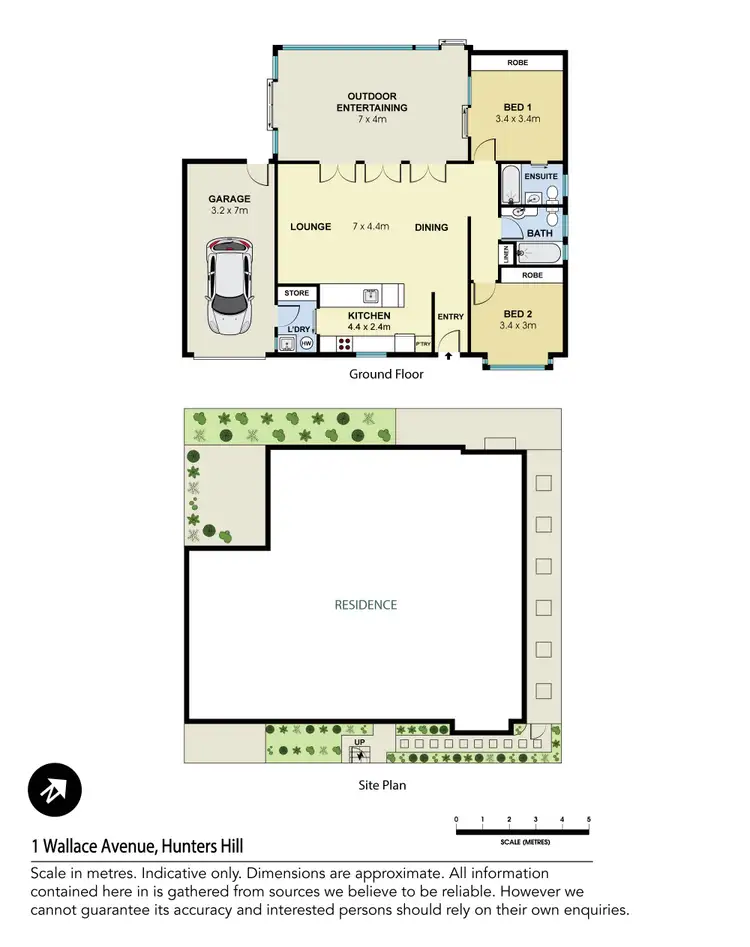 Floorplan of Homely house listing, 1 Wallace Avenue, Hunters Hill NSW 2110
