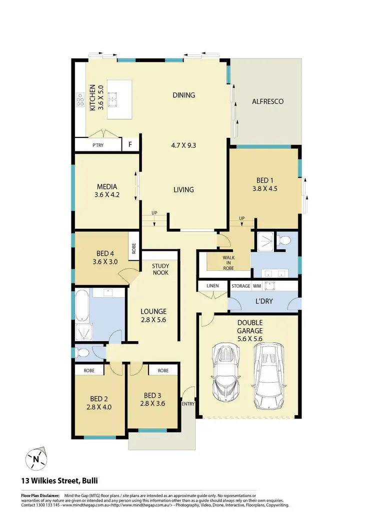 Floorplan of Homely house listing, 13 Wilkies Street, Bulli NSW 2516