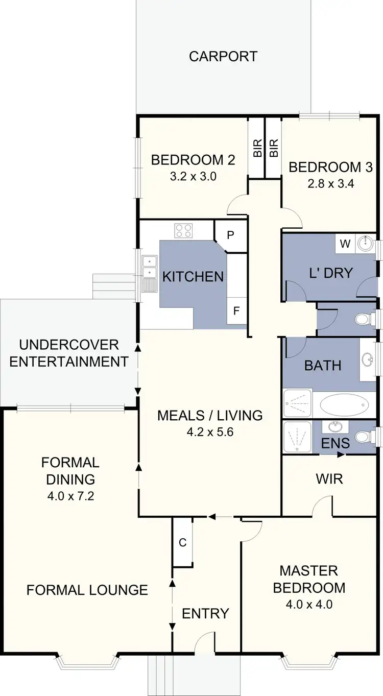 Floorplan of Homely house listing, 1 Tamboon Court, Meadow Heights VIC 3048