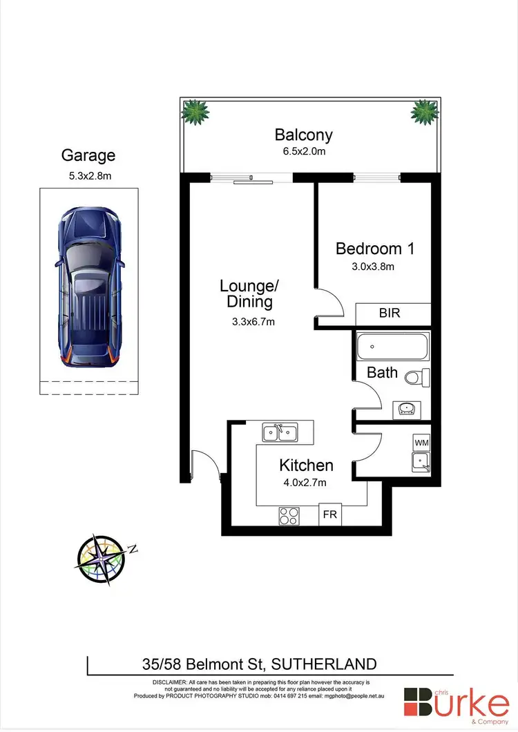 Floorplan of Homely apartment listing, 35/58 Belmont Street, Sutherland NSW 2232
