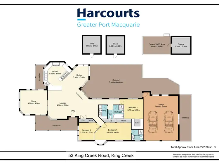 Floorplan of Homely rural property listing, 53 King Creek Road, King Creek NSW 2446