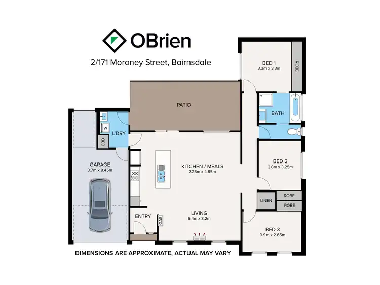 Floorplan of Homely unit listing, 2/171 Moroney Street, Bairnsdale VIC 3875