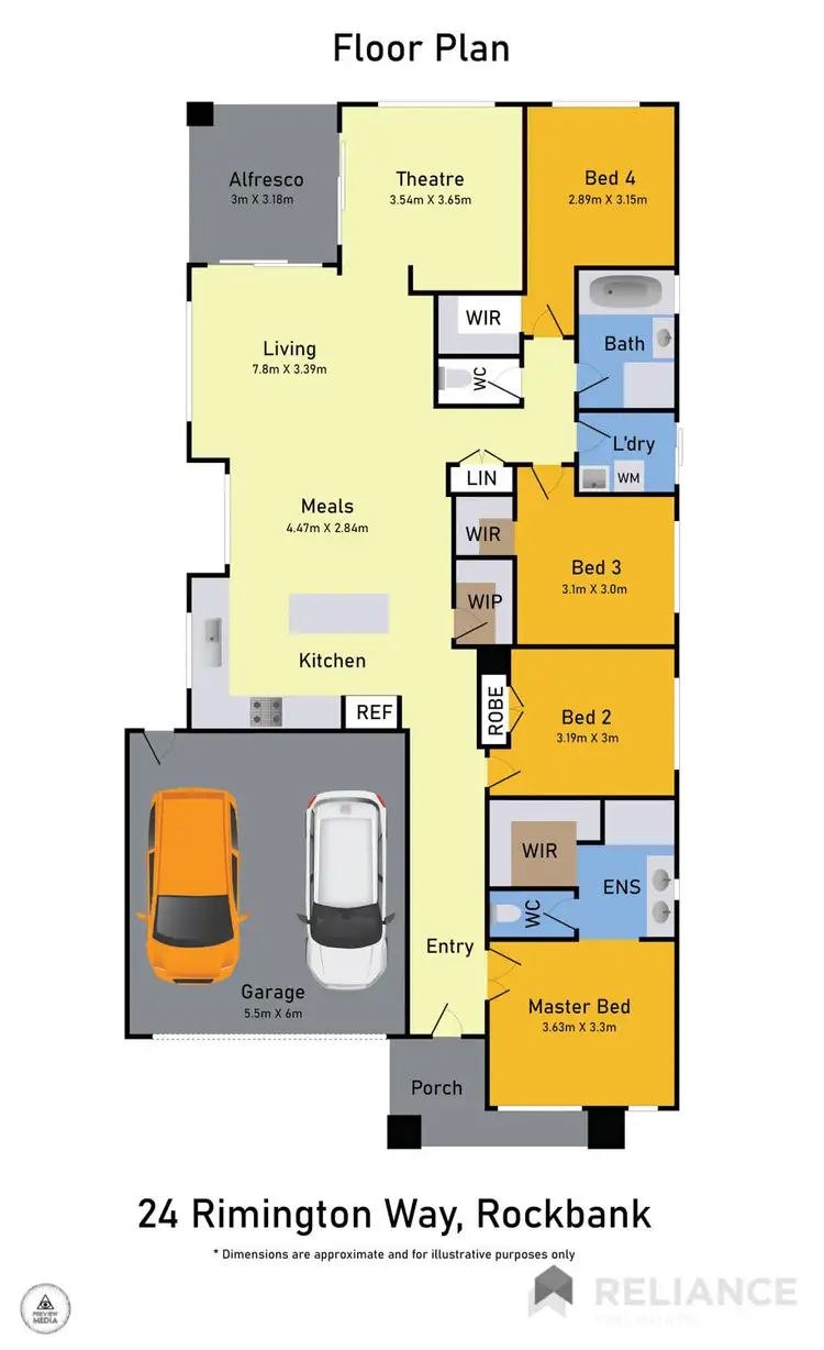 Floorplan of Homely house listing, 24 Rimmington Way, Rockbank VIC 3335