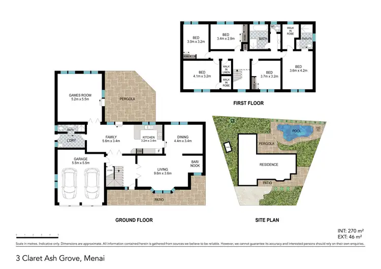 Floorplan of Homely house listing, 3 Claret Ash Grove, Menai NSW 2234