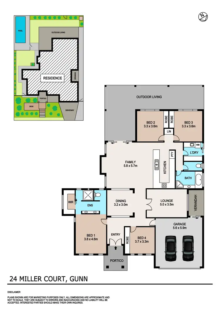 Floorplan of Homely house listing, 24 Miller Court, Gunn NT 832