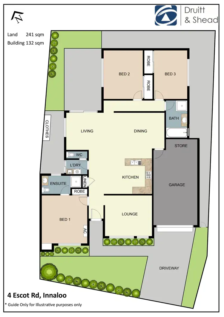 Floorplan of Homely house listing, 4 Escot Road, Innaloo WA 6018