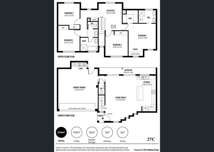 Floorplan of Homely townhouse listing, 27A Beauchamp Street, Kurralta Park SA 5037