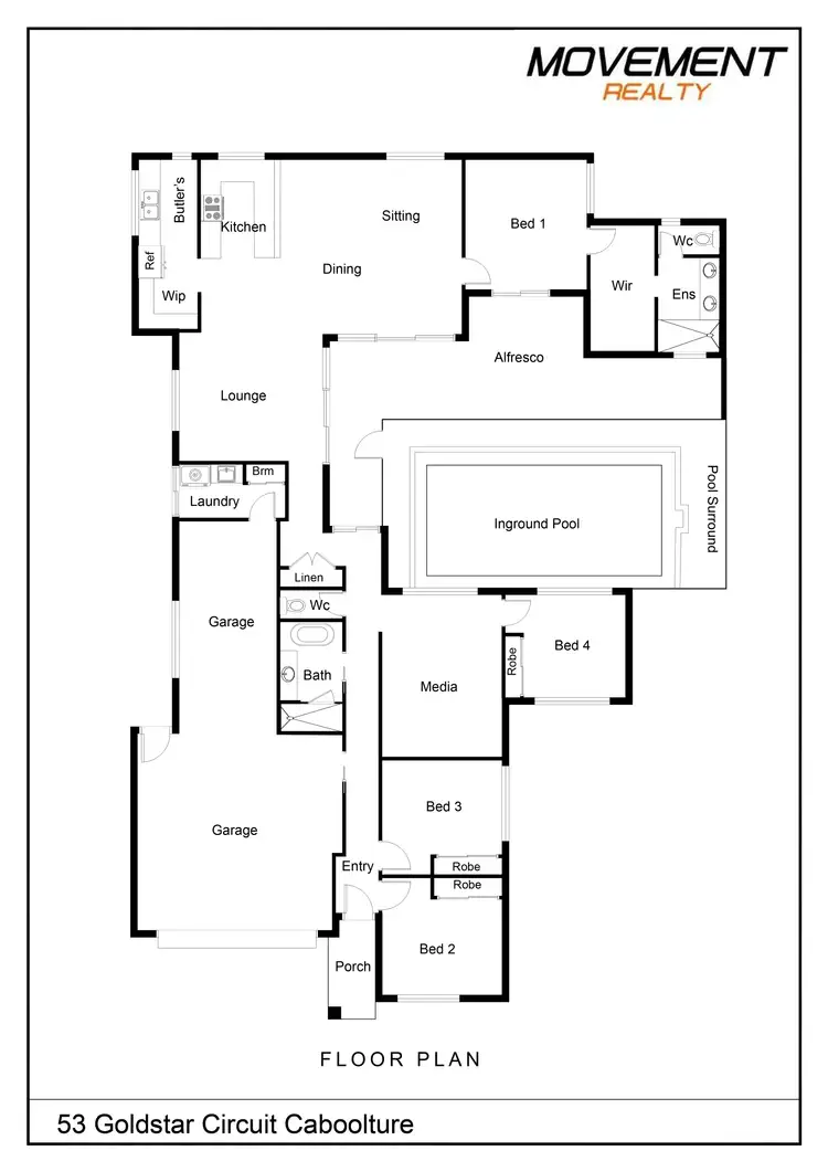 Floorplan of Homely house listing, 53 Goldstar Circuit, Caboolture QLD 4510