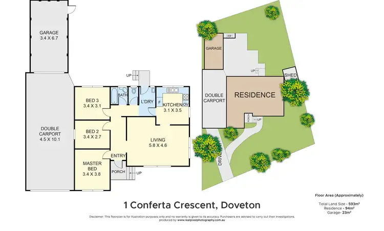 Floorplan of Homely house listing, 1 Conferta Crescent, Doveton VIC 3177