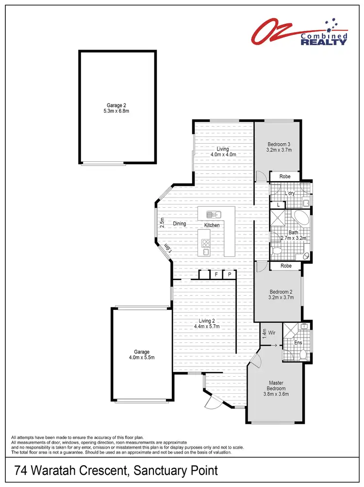 Floorplan of Homely house listing, 74 Waratah Crescent, Sanctuary Point NSW 2540