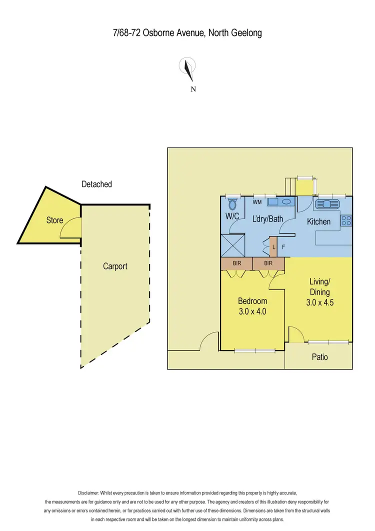 Floorplan of Homely unit listing, 7/68-72 Osborne Avenue, North Geelong VIC 3215