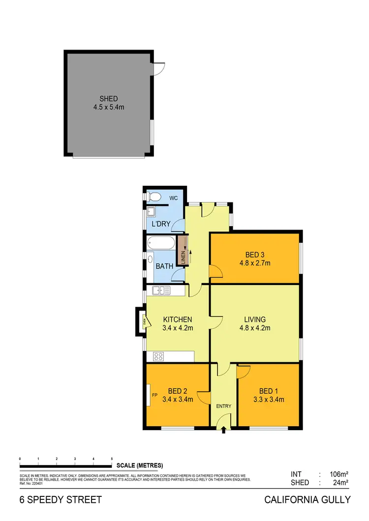 Floorplan of Homely house listing, 6 Speedy Street, California Gully VIC 3556