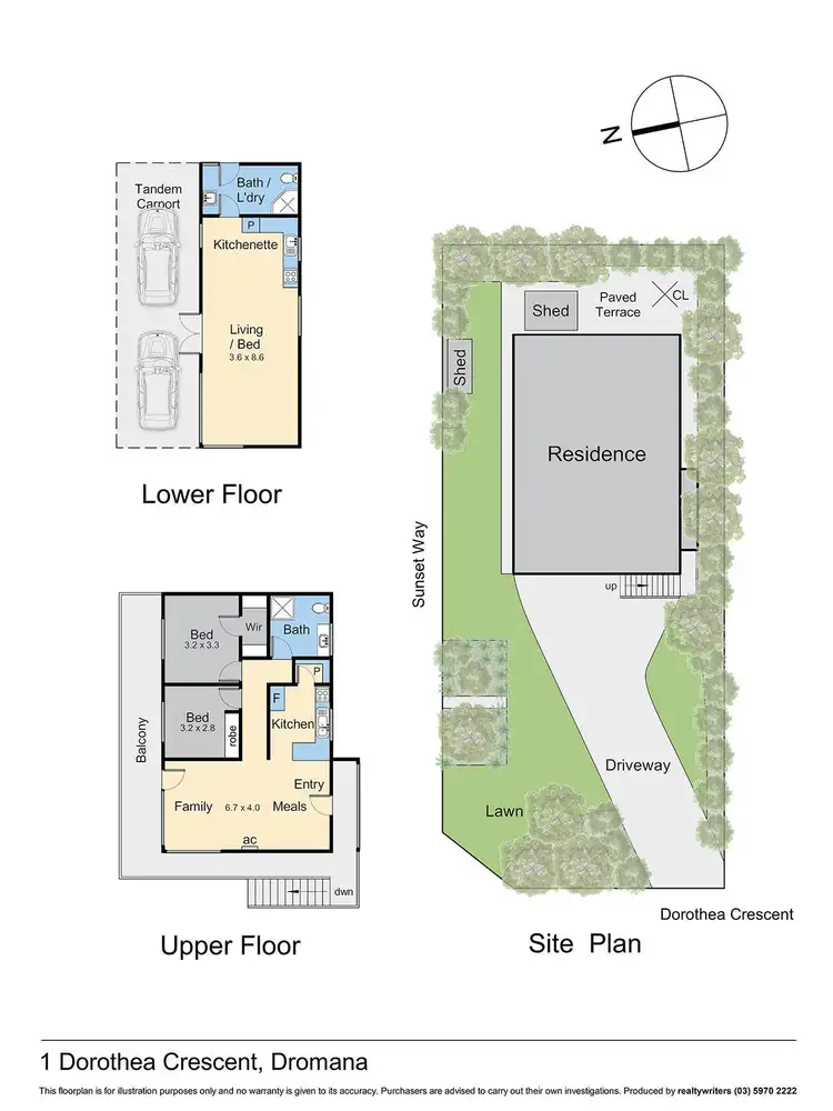 Floorplan of Homely house listing, 1 Dorothea Crescent, Dromana VIC 3936