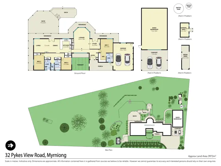 Floorplan of Homely house listing, 32 Pykes View Road, Myrniong VIC 3341