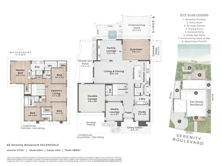 Floorplan of Homely house listing, 66 Serenity Boulevard, Helensvale QLD 4212