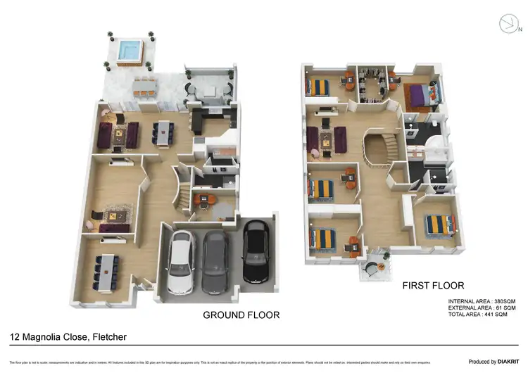 Floorplan of Homely house listing, 12 Magnolia Close, Fletcher NSW 2287