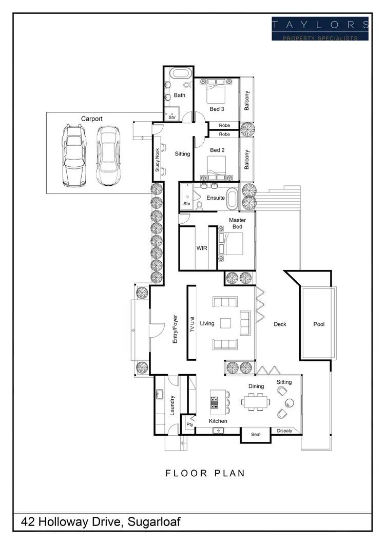 Floorplan of Homely house listing, 42 Holloway Drive, Sugarloaf QLD 4800
