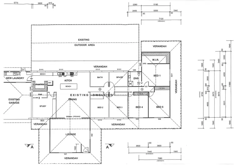 Floorplan of Homely rural property listing, 15 Bridge Road, Euston NSW 2737