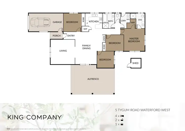 Floorplan of Homely house listing, 5 Tygum Road, Waterford West QLD 4133