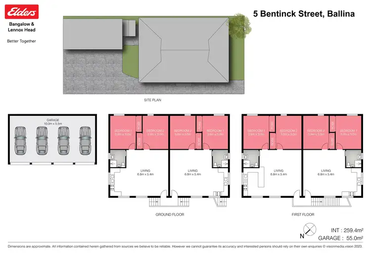 Floorplan of Homely block of units listing, 5 Bentinck Street, Ballina NSW 2478