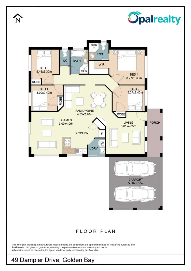 Floorplan of Homely house listing, 49 Dampier Drive, Golden Bay WA 6174