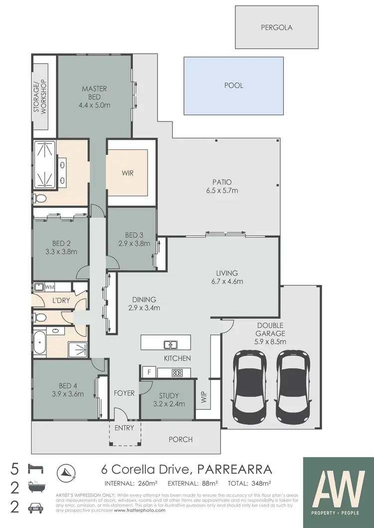 Floorplan of Homely house listing, 6 Corella Drive, Parrearra QLD 4575