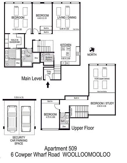 Floorplan of Homely apartment listing, 509/6 Cowper Wharf Roadway, Woolloomooloo NSW 2011