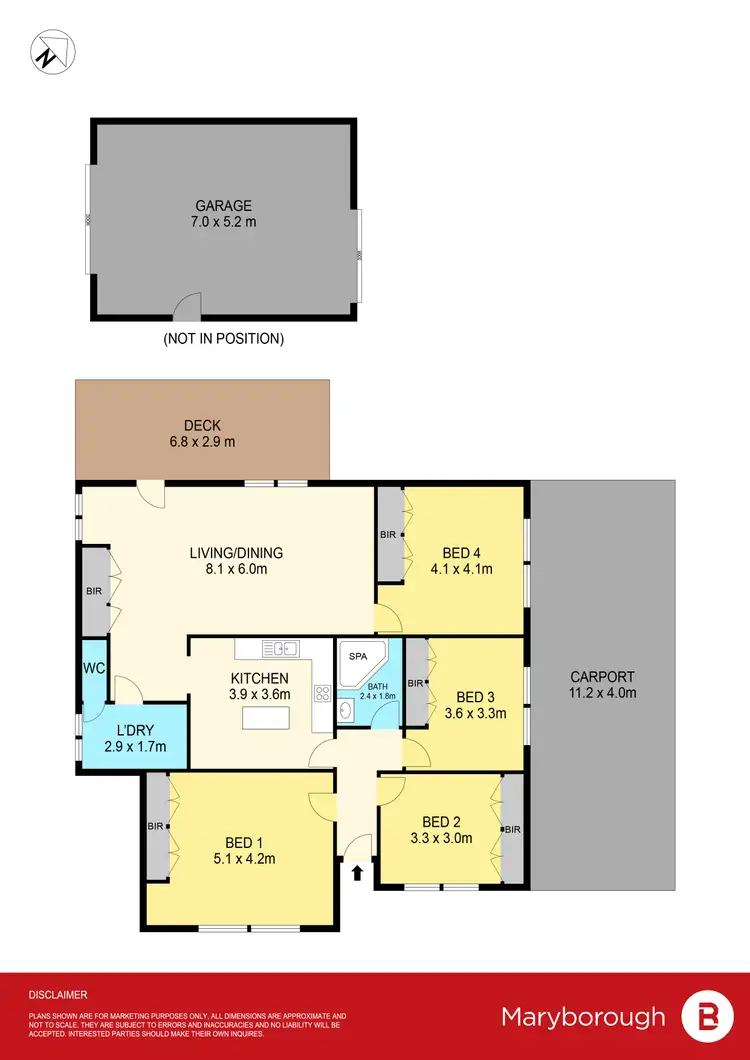 Floorplan of Homely house listing, 1 Jean Street, Maryborough VIC 3465