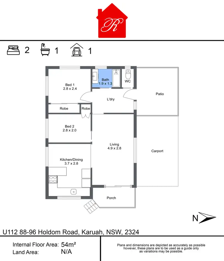 Floorplan of Homely house listing, 112/88 Holdom Road, Karuah NSW 2324