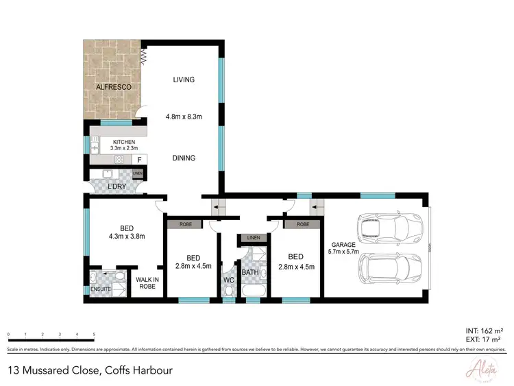 Floorplan of Homely house listing, 13 Mussared Close, Coffs Harbour NSW 2450