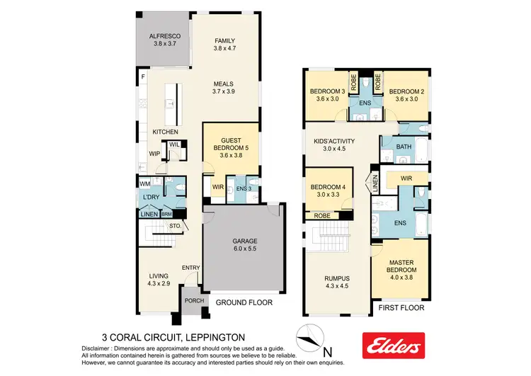 Floorplan of Homely house listing, 3 Coral Circuit, Leppington NSW 2179