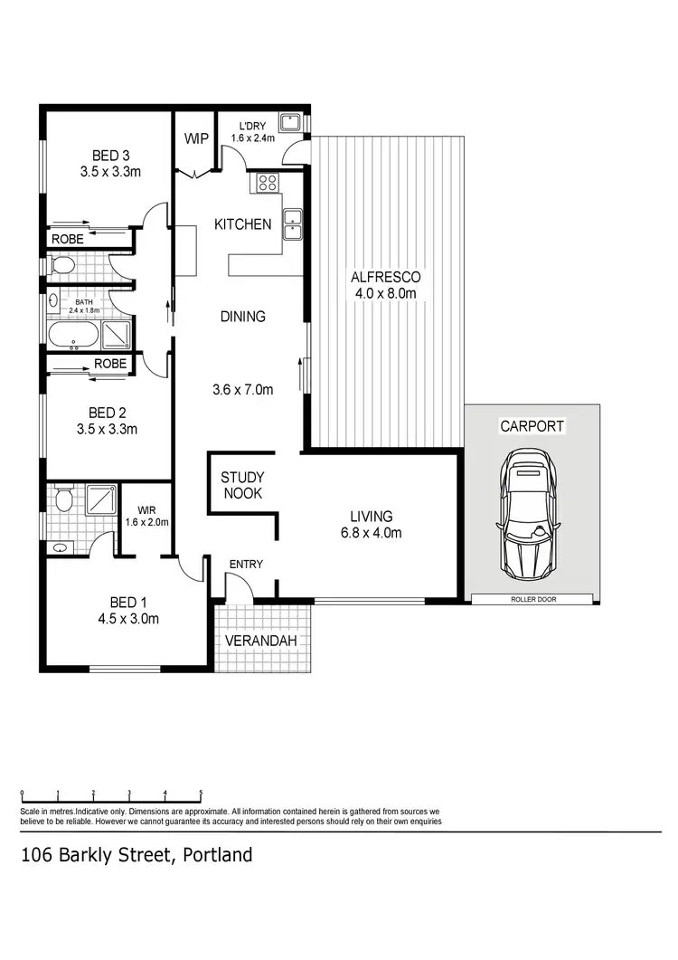 Floorplan of Homely house listing, 106 Barkly Street, Portland VIC 3305