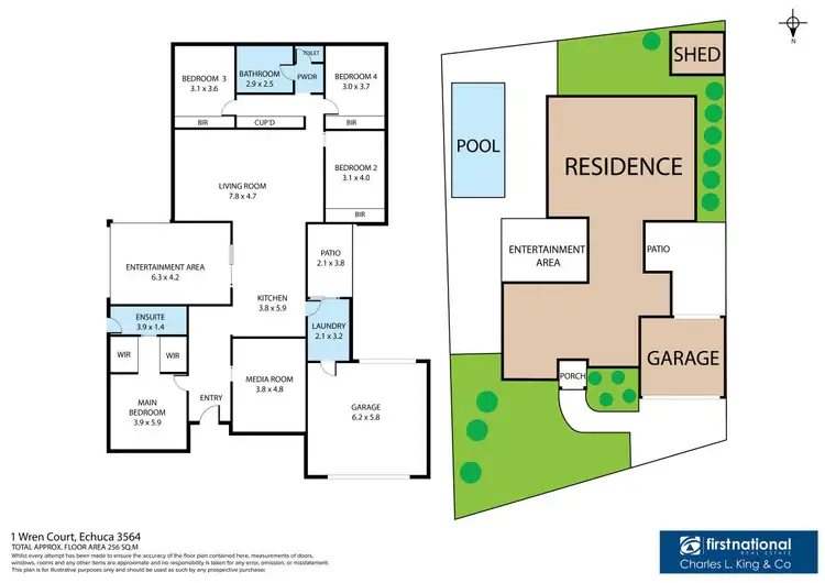 Floorplan of Homely house listing, 1 Wren Court, Echuca VIC 3564