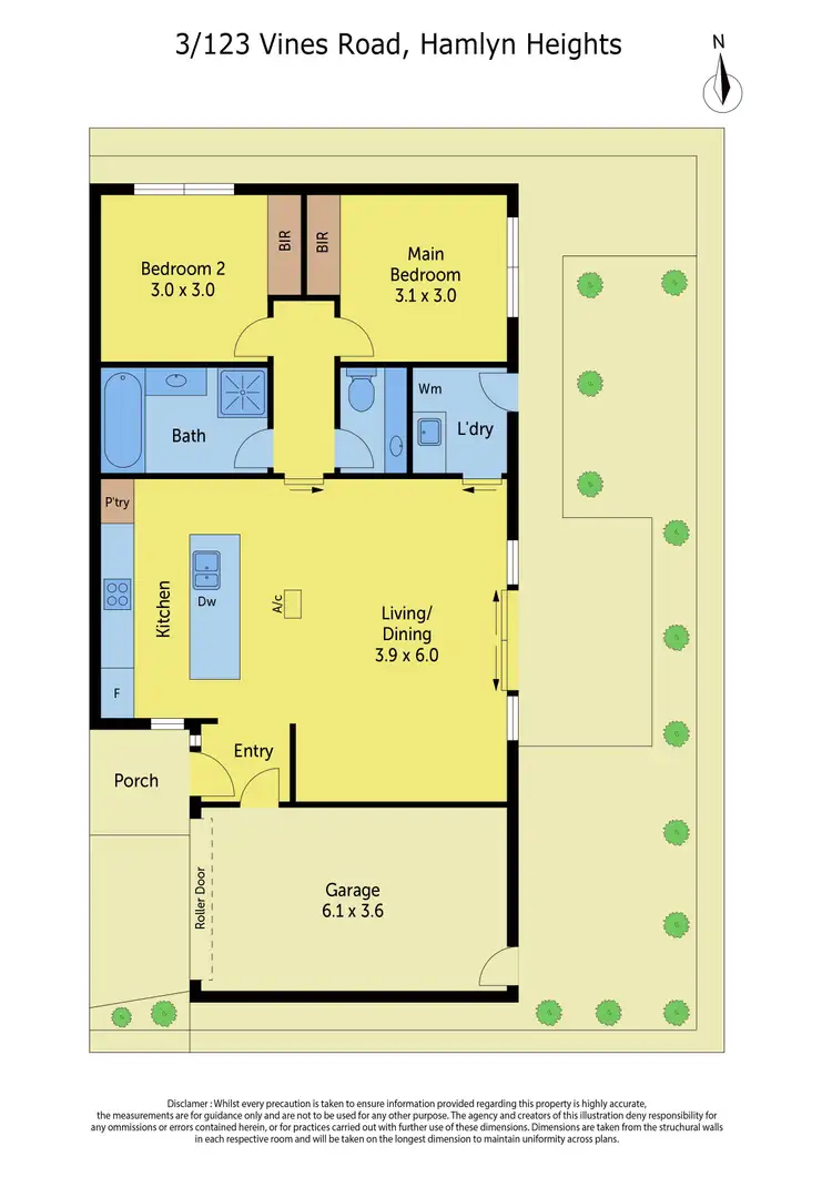 Floorplan of Homely unit listing, 3/123 Vines Road, Hamlyn Heights VIC 3215