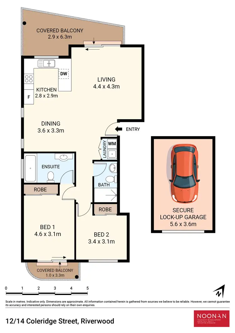 Floorplan of Homely apartment listing, 12/14-18 Coleridge Street, Riverwood NSW 2210