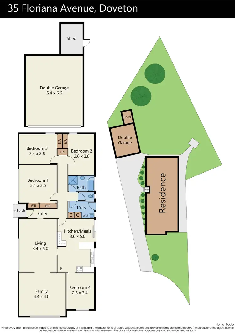 Floorplan of Homely house listing, 35 Floriana Avenue, Doveton VIC 3177