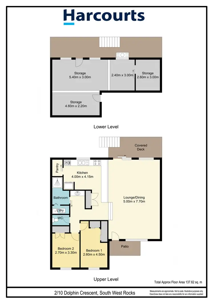 Floorplan of Homely unit listing, 2/10 Dolphin Crescent, South West Rocks NSW 2431