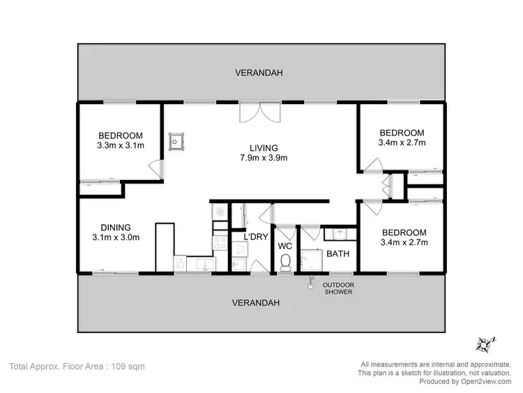 Floorplan of Homely house listing, 21 Skeggs Avenue, White Beach TAS 7184