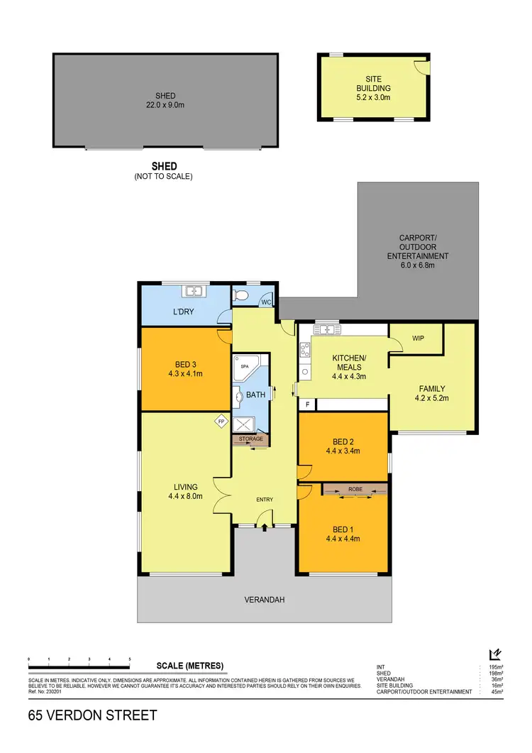 Floorplan of Homely rural property listing, 65 Verdon Street, Inglewood VIC 3517