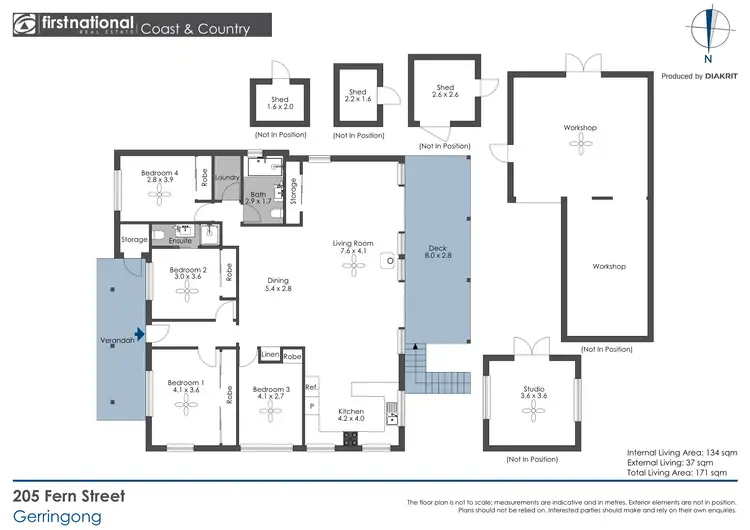 Floorplan of Homely house listing, 205 Fern Street, Gerringong NSW 2534