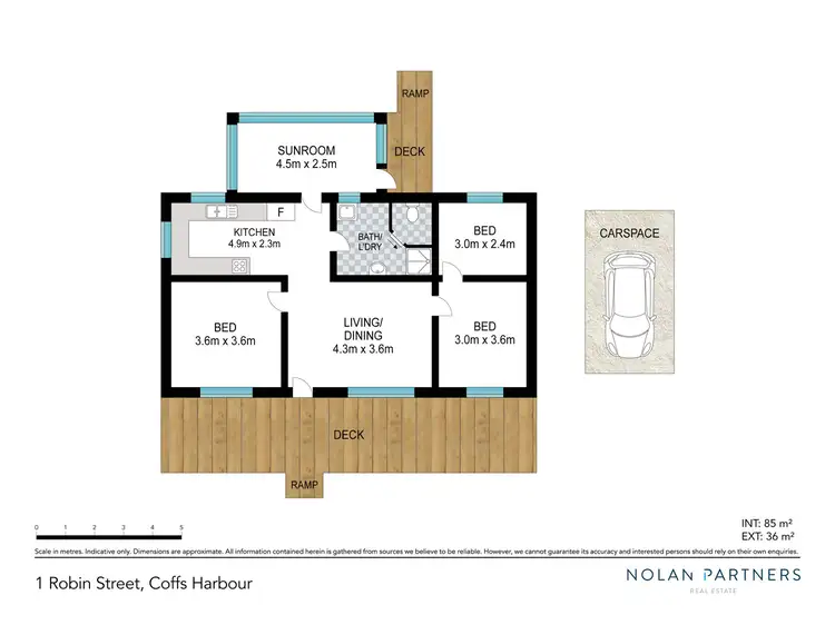 Floorplan of Homely house listing, 1 Robin Street, Coffs Harbour NSW 2450