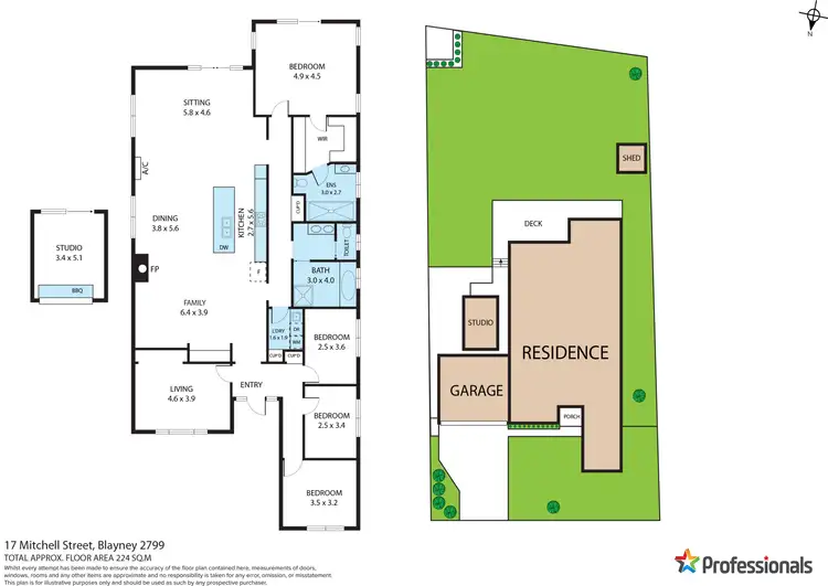 Floorplan of Homely house listing, 17 Mitchell Street, Blayney NSW 2799